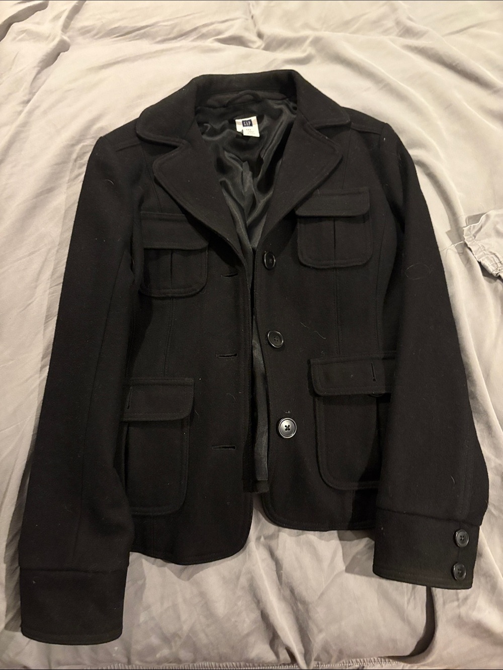 GAP Black Women's Pea Coat
